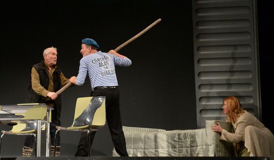 Dress rehearsal at Satire Theater