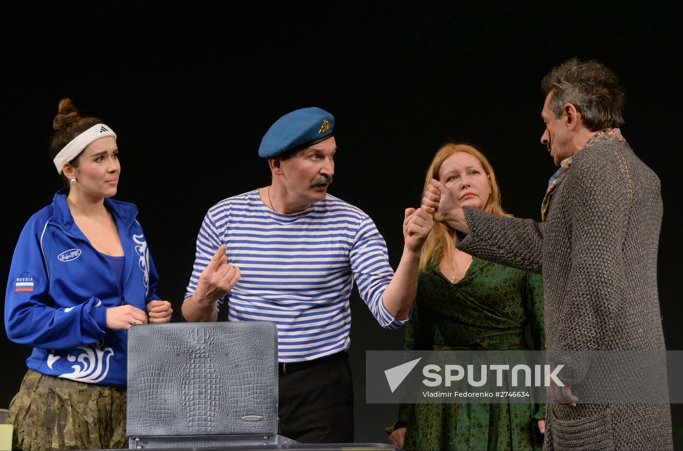 Dress rehearsal at Satire Theater