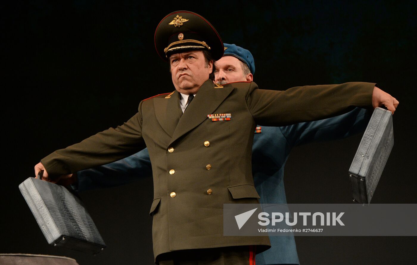 Dress rehearsal at Satire Theater