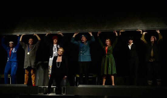 Dress rehearsal at Satire Theater