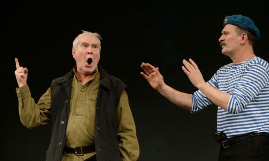 Dress rehearsal of the play 'Briefcase' at Moscow's Satire Theater