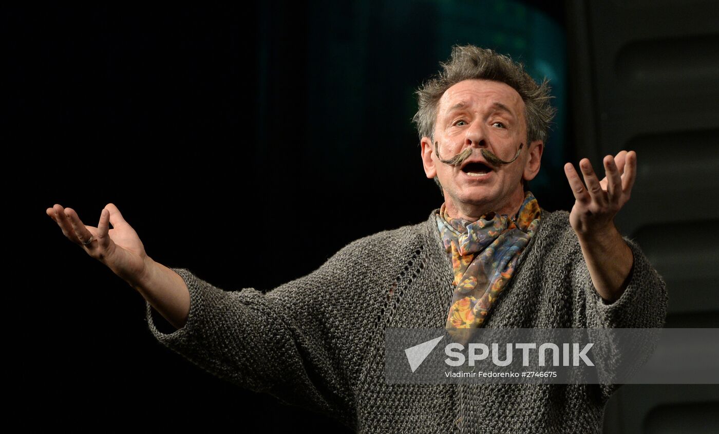 Dress rehearsal of the play 'Briefcase' at Moscow's Satire Theater