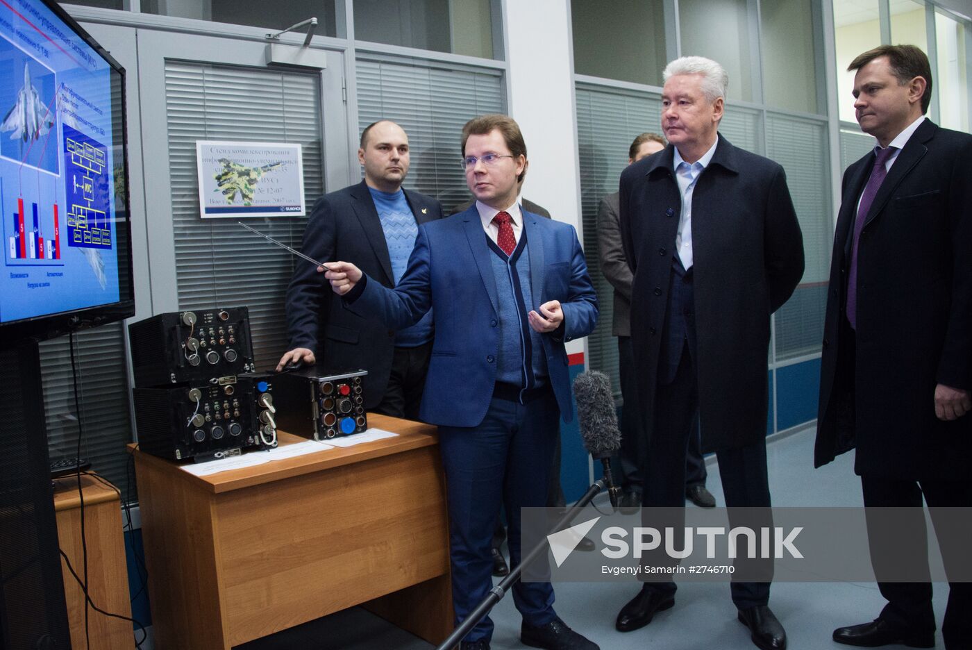 Moscow Mayor Sergei Sobyanin visits Sukhoi Company