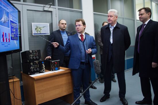 Moscow Mayor Sergei Sobyanin visits Sukhoi Company