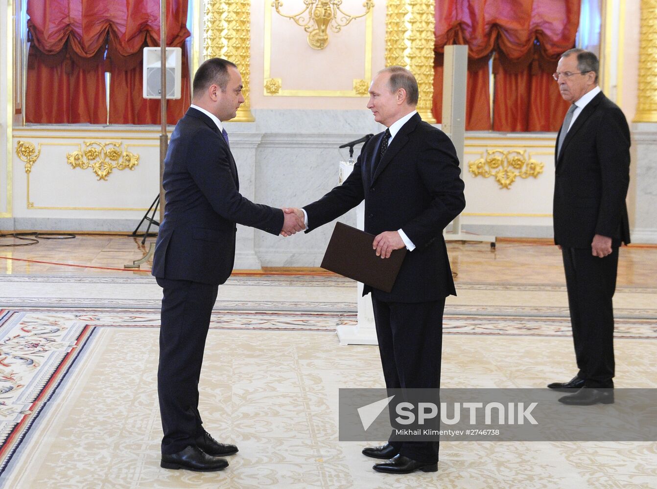 Russian President Vladimir Putin receives credentials from ambassadors of 15 countries