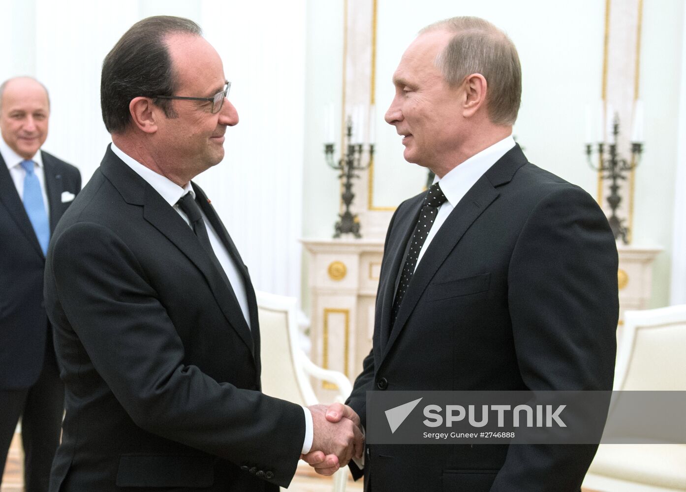 President Putin meets with French President François Hollande