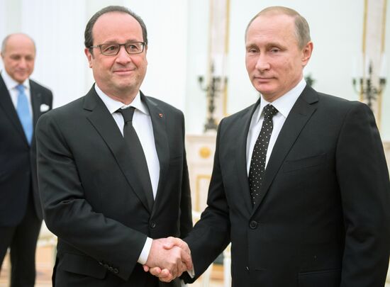 President Putin meets with French President François Hollande