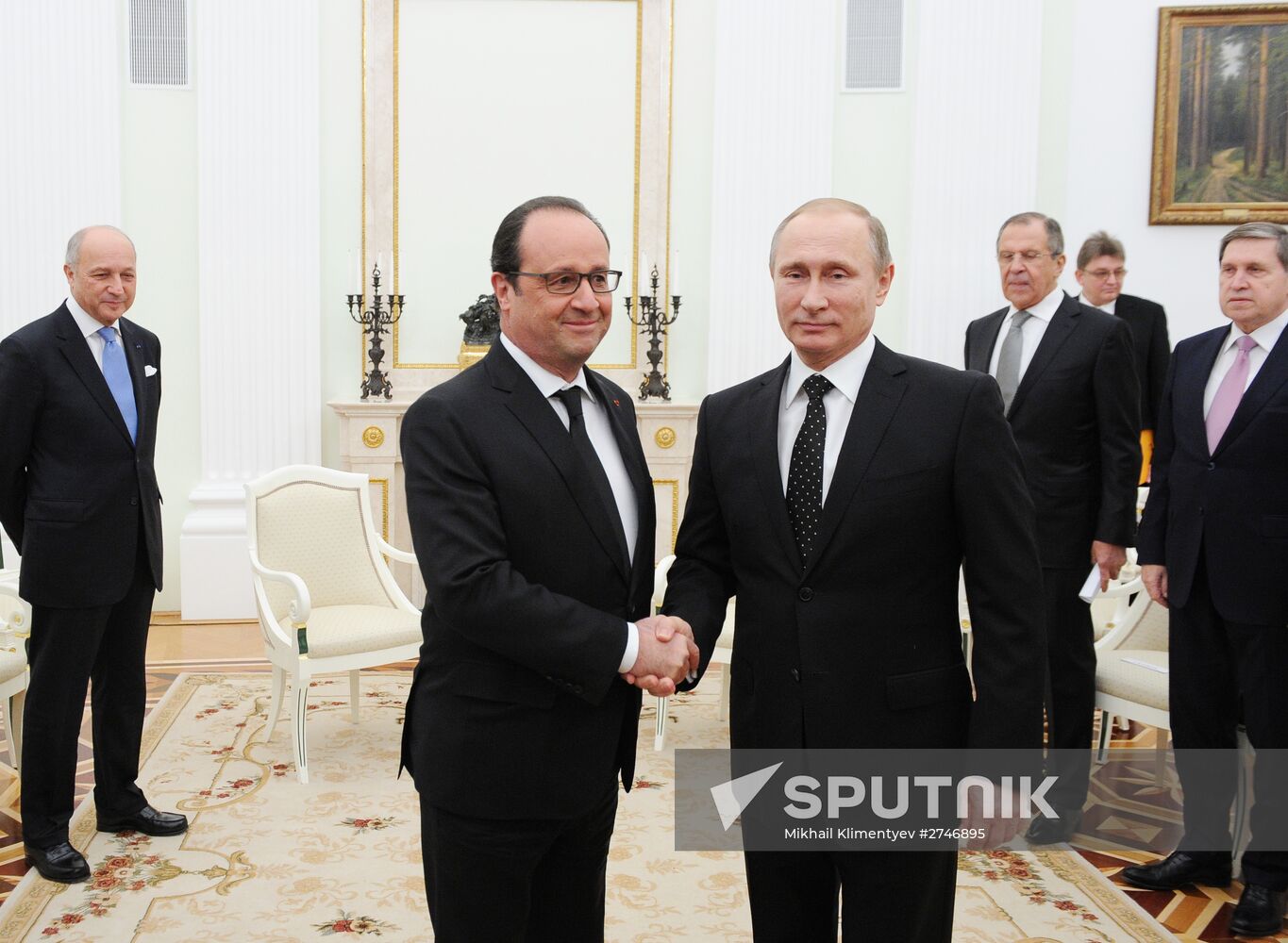 President Putin meets with French President François Hollande