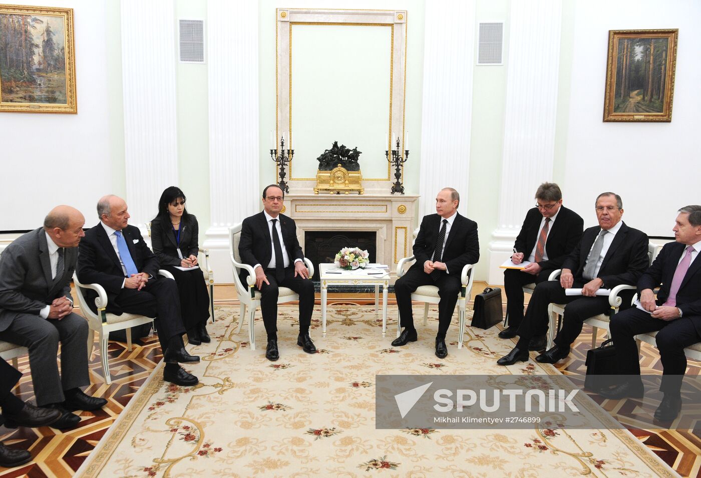President Putin meets with French President François Hollande