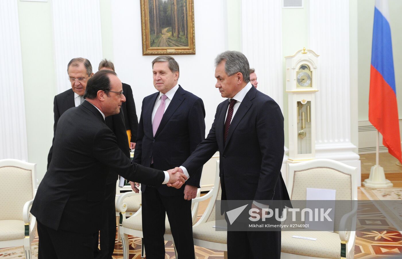 President Putin meets with French President François Hollande