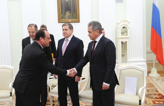 President Putin meets with French President François Hollande