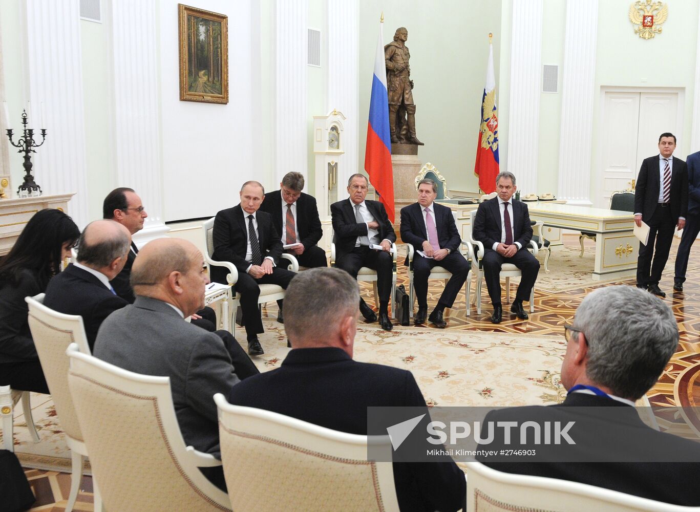 President Putin meets with French President François Hollande