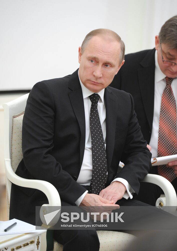 President Putin meets with French President François Hollande