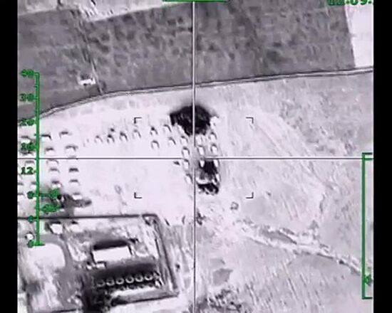 Russian Air Force strikes Islamic State positions in Syria