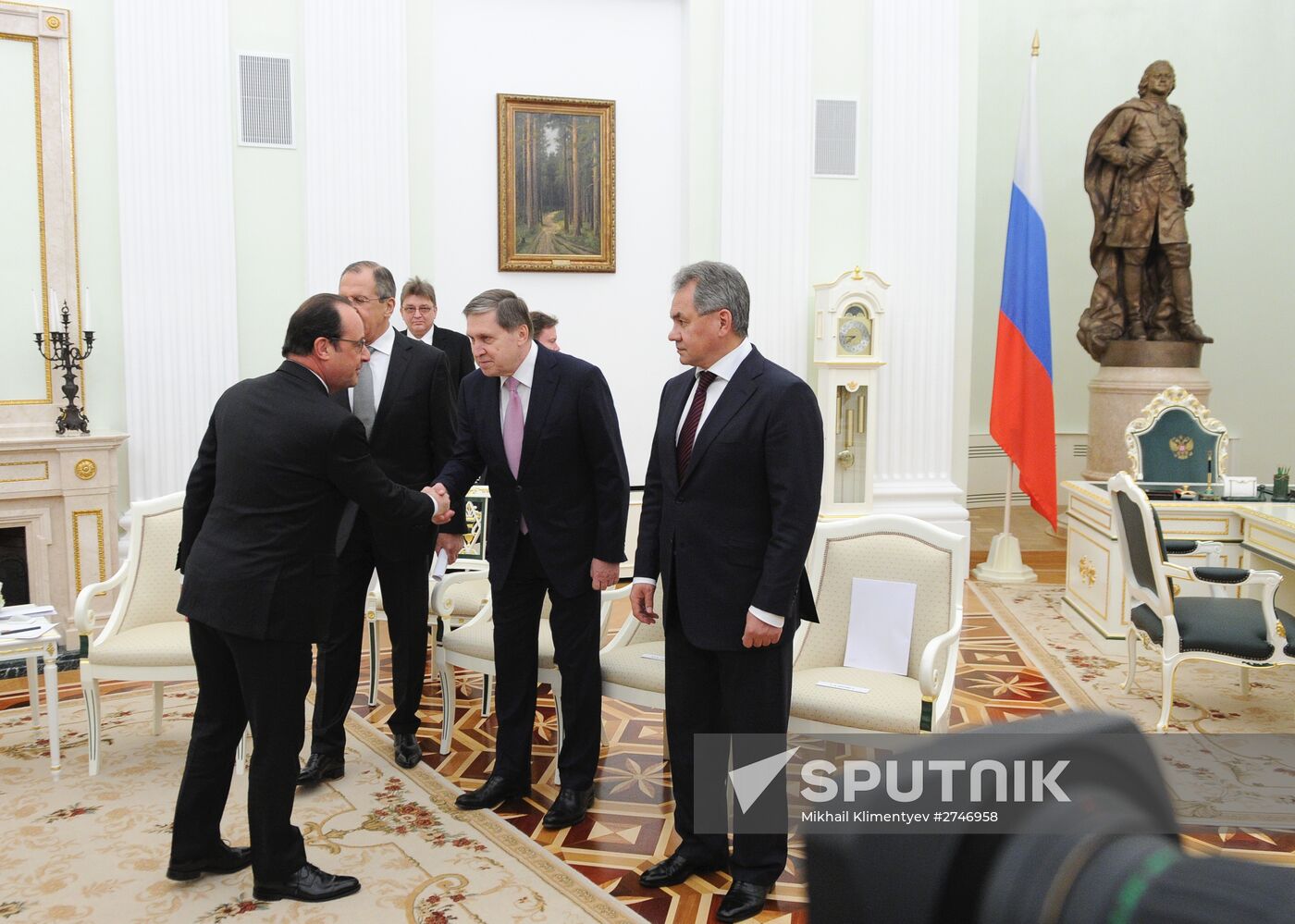 President Putin meets with French President François Hollande