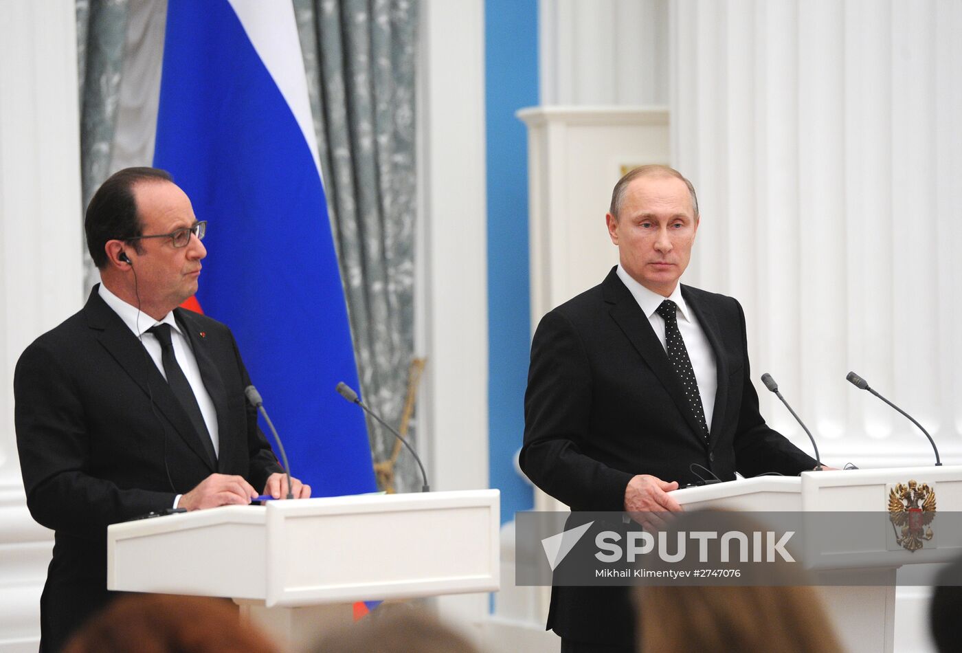 President Putin meets with French President François Hollande