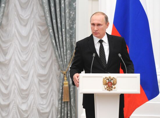 President Putin meets with French President François Hollande