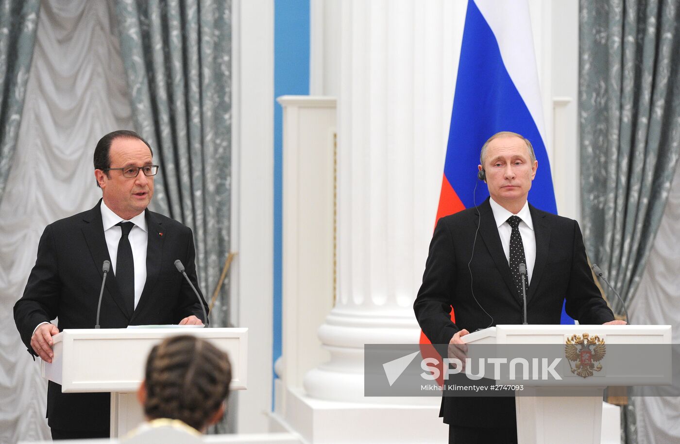 President Putin meets with French President François Hollande