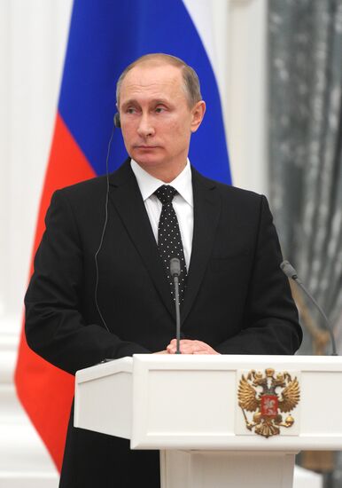 President Putin meets with French President François Hollande