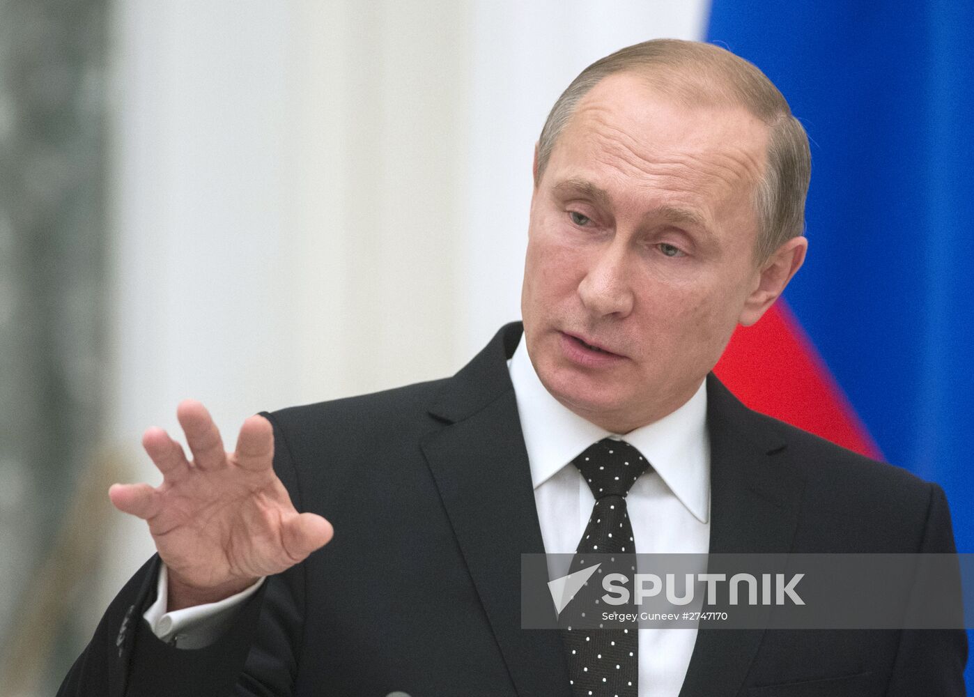 President Putin meets with French President François Hollande