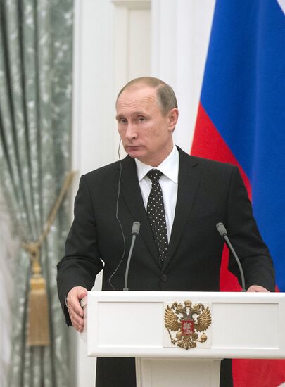 President Putin meets with French President François Hollande