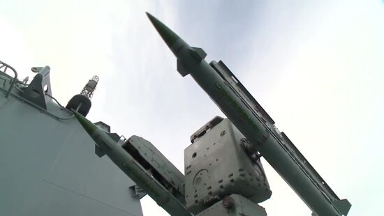 Guided Missile Cruiser Moskva arrives to defend Latakia