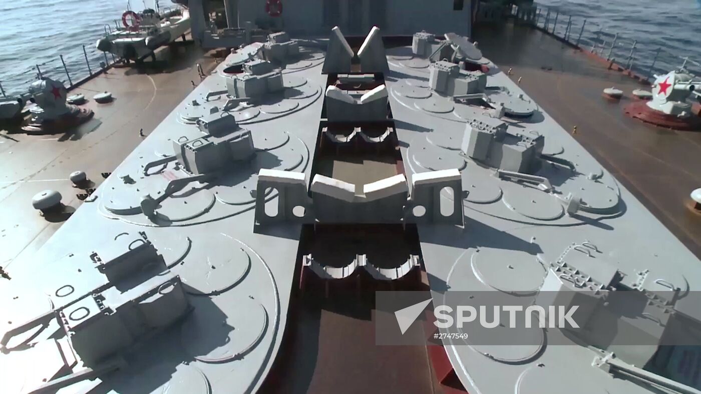 Moskva cruiser reached Latakia coast for air defence