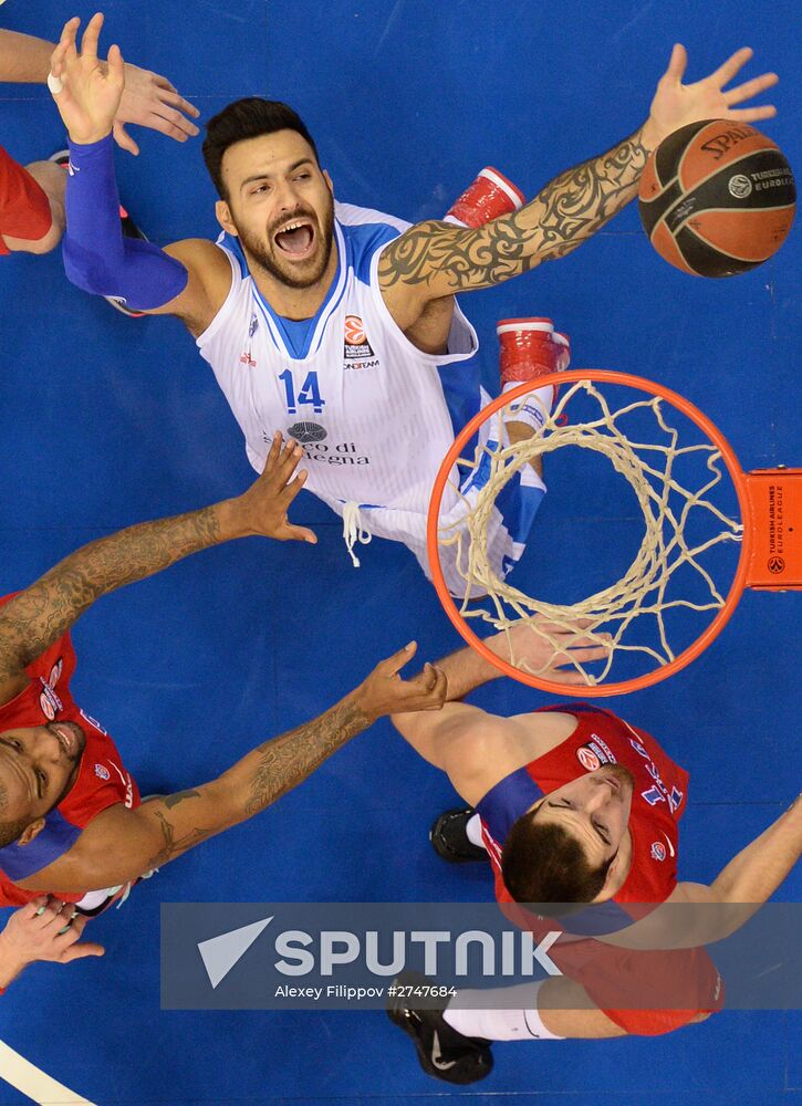Euroleague Basketball. CSKA vs. Dinamo Sassari