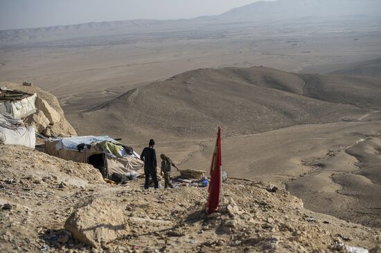 Forward positions of Syrian Armed Forces fighters near Palmyra