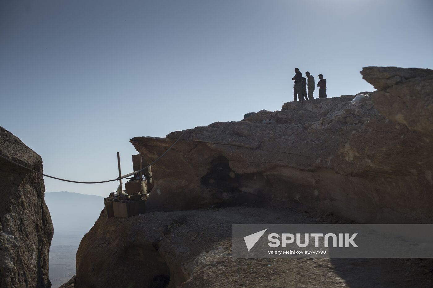 Forward positions of Syrian Armed Forces fighters near Palmyra