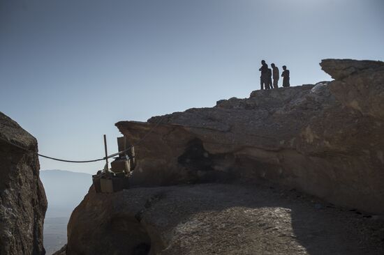 Forward positions of Syrian Armed Forces fighters near Palmyra