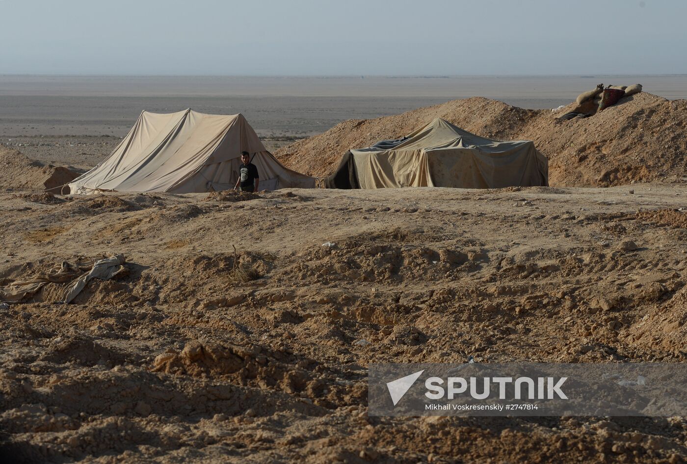 Forward positions of Syrian Armed Forces fighters near Palmyra