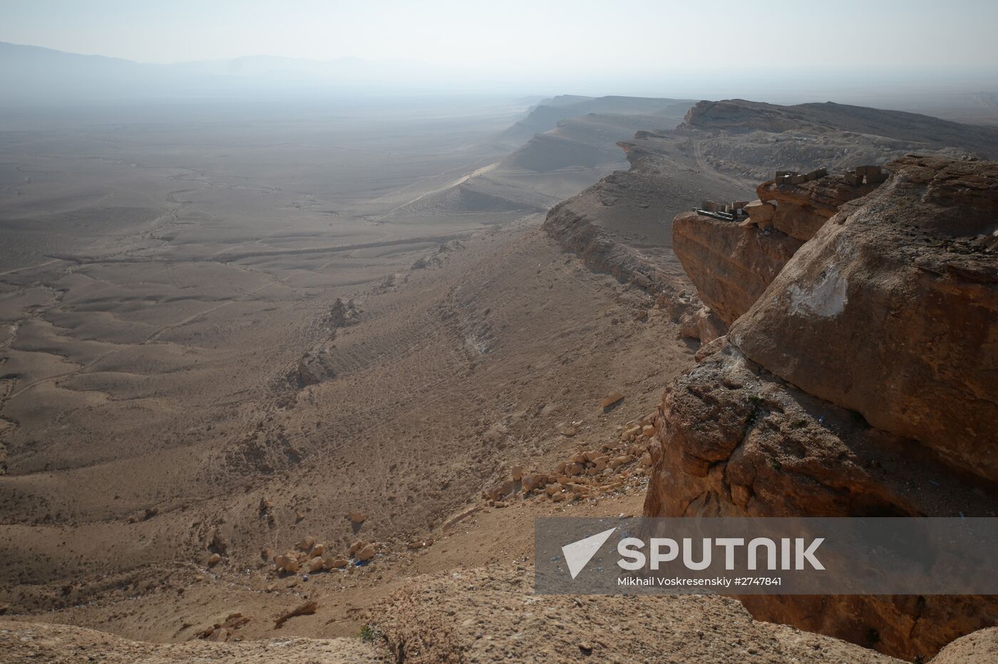 Forward positions of Syrian Armed Forces fighters near Palmyra