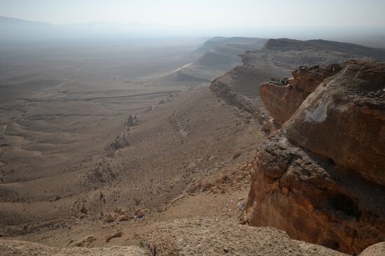Forward positions of Syrian Armed Forces fighters near Palmyra