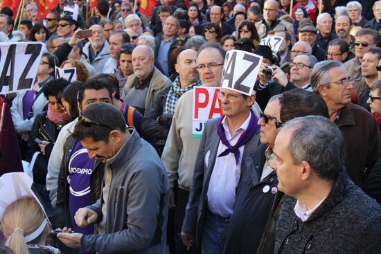 Anti-war rally in Madrid