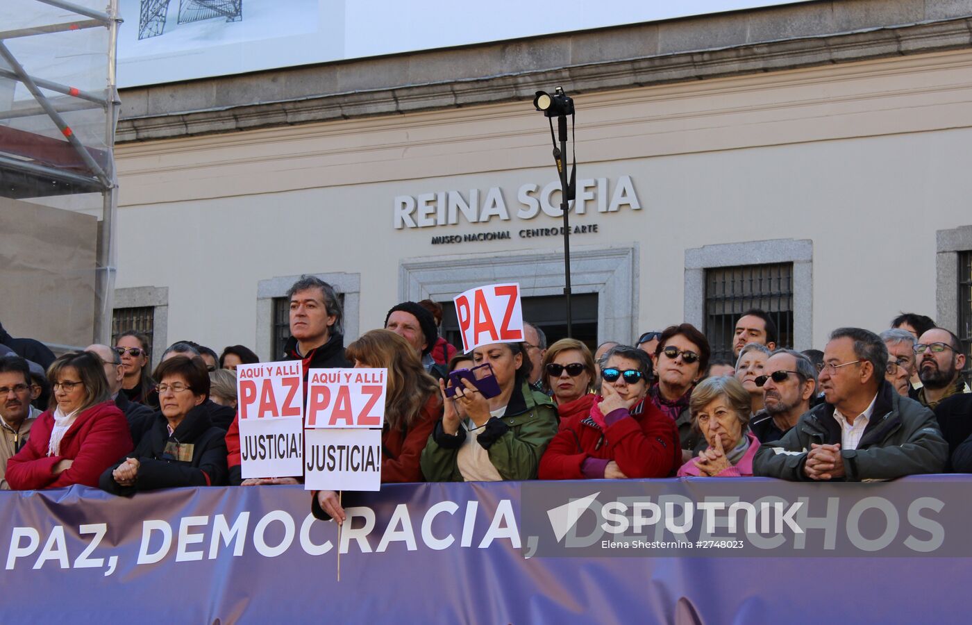 Anti-war rally in Madrid