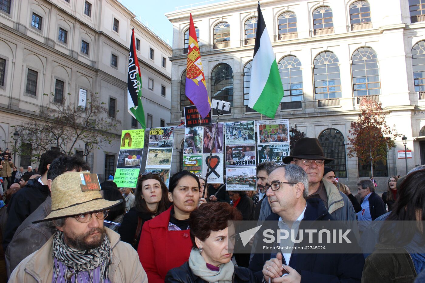 Anti-war rally in Madrid