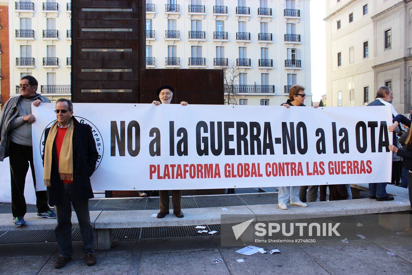 Anti-war rally in Madrid
