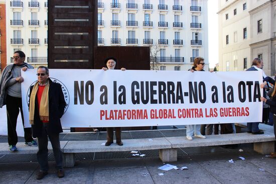 Anti-war rally in Madrid