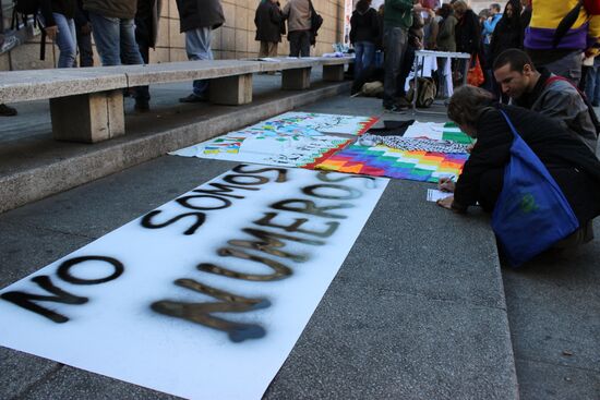 Anti-war rally in Madrid