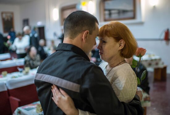 Mother's Day at prison in Omsk Region, Russia