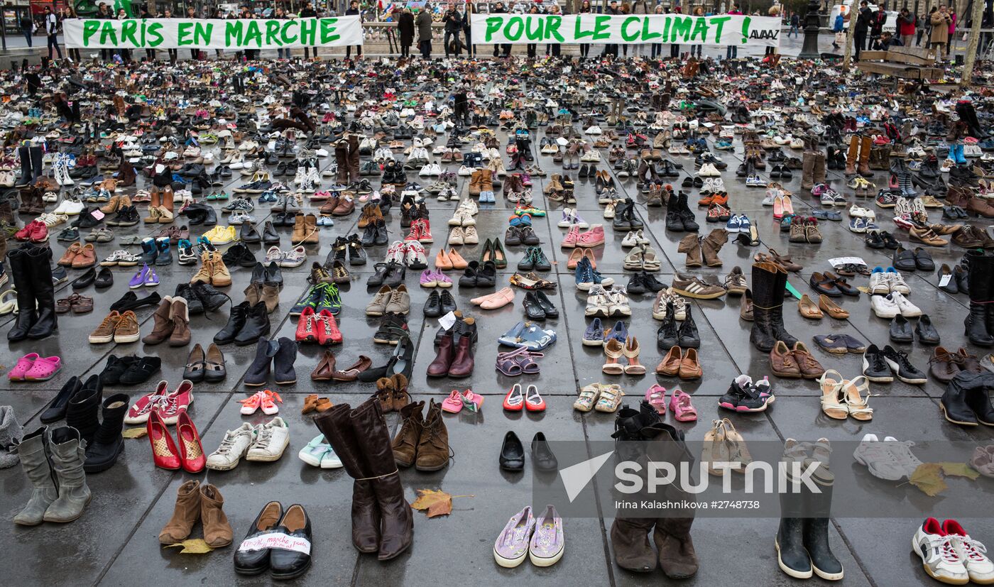 Unrest during environmental rallies in Paris