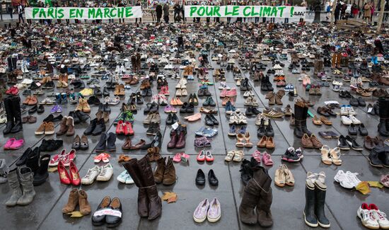 Unrest during environmental rallies in Paris
