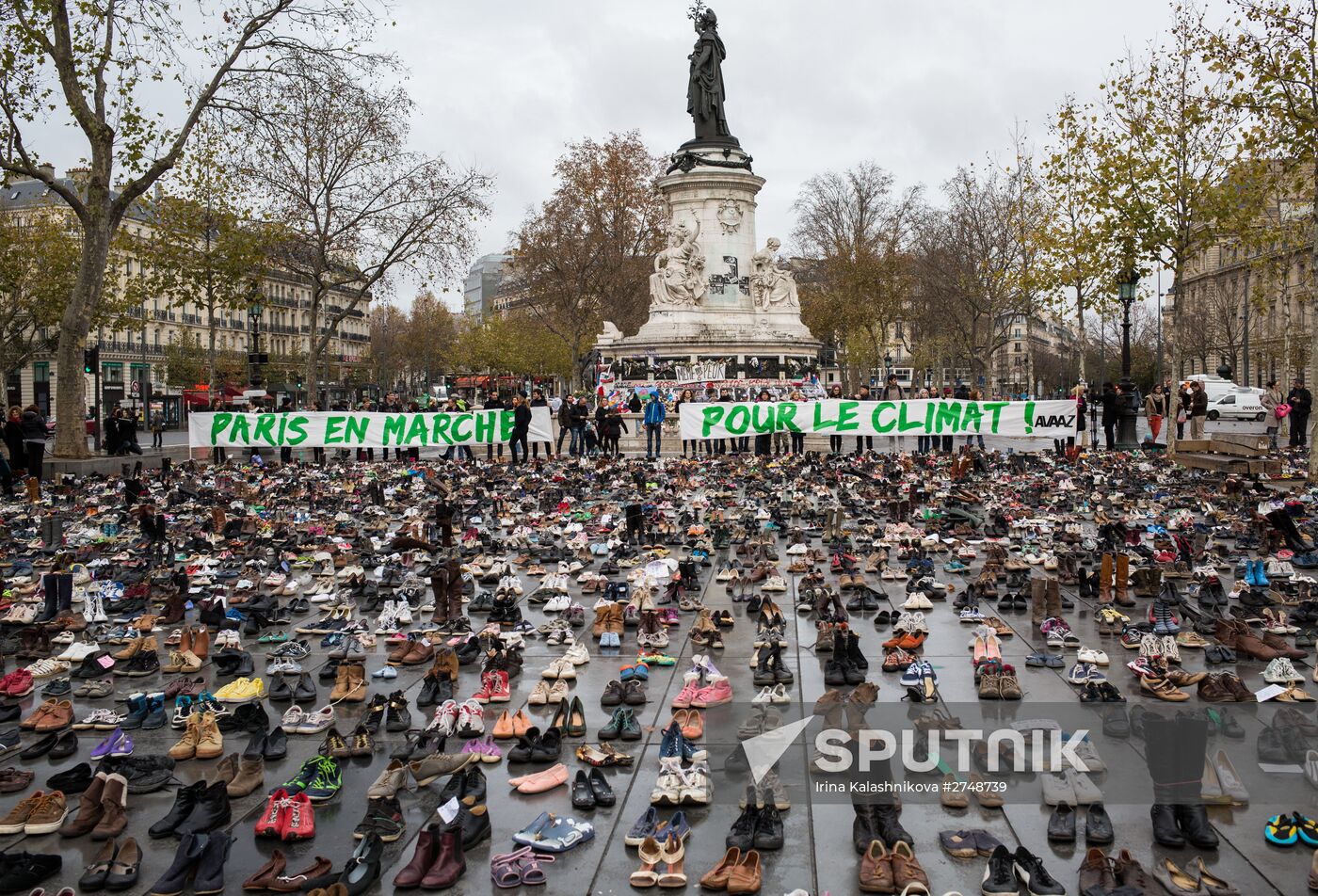Unrest during environmental rallies in Paris