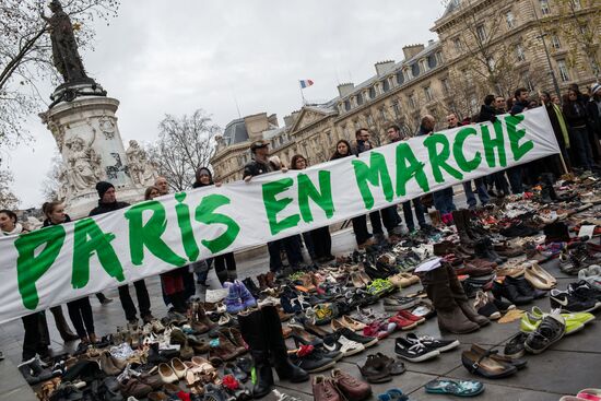 Unrest during environmental rallies in Paris