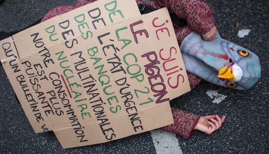 Unrest during environmental rallies in Paris