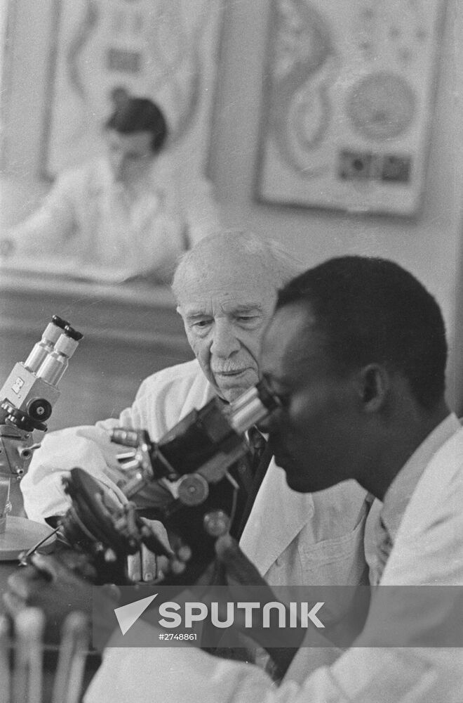 Soviet epidemiologist Mikhail Soloviev