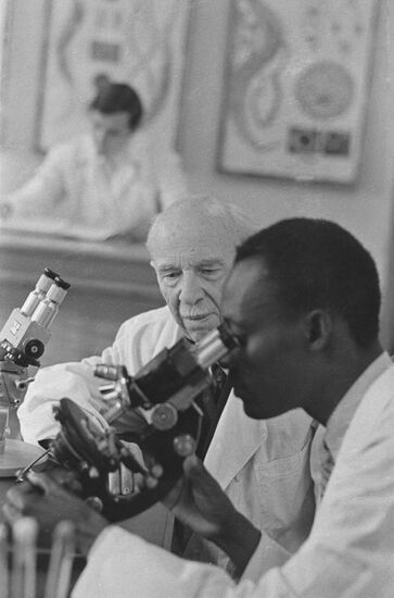 Soviet epidemiologist Mikhail Soloviev