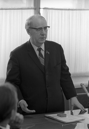 State Committee for Television and Radio Broadcasting of USSR Chairman Sergey Lapin