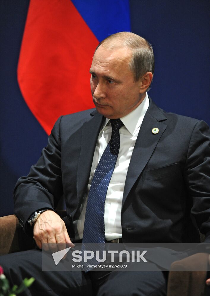 November 30, 2015. Russian President Vladimir Putin during his meeting with Prime Minister of Israel Benjamin Netanyahu. Location: France, Paris. Author: Mikhail Klimentyev/Sputnik. President Vladimir Putin visits French Republic